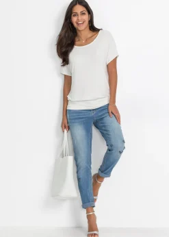T-shirt doux en viscose extensible