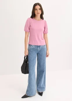 T-shirt doux en viscose extensible