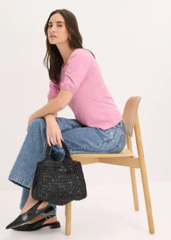 T-shirt doux en viscose extensible