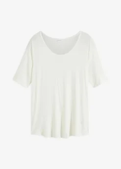 T-shirt doux en viscose extensible