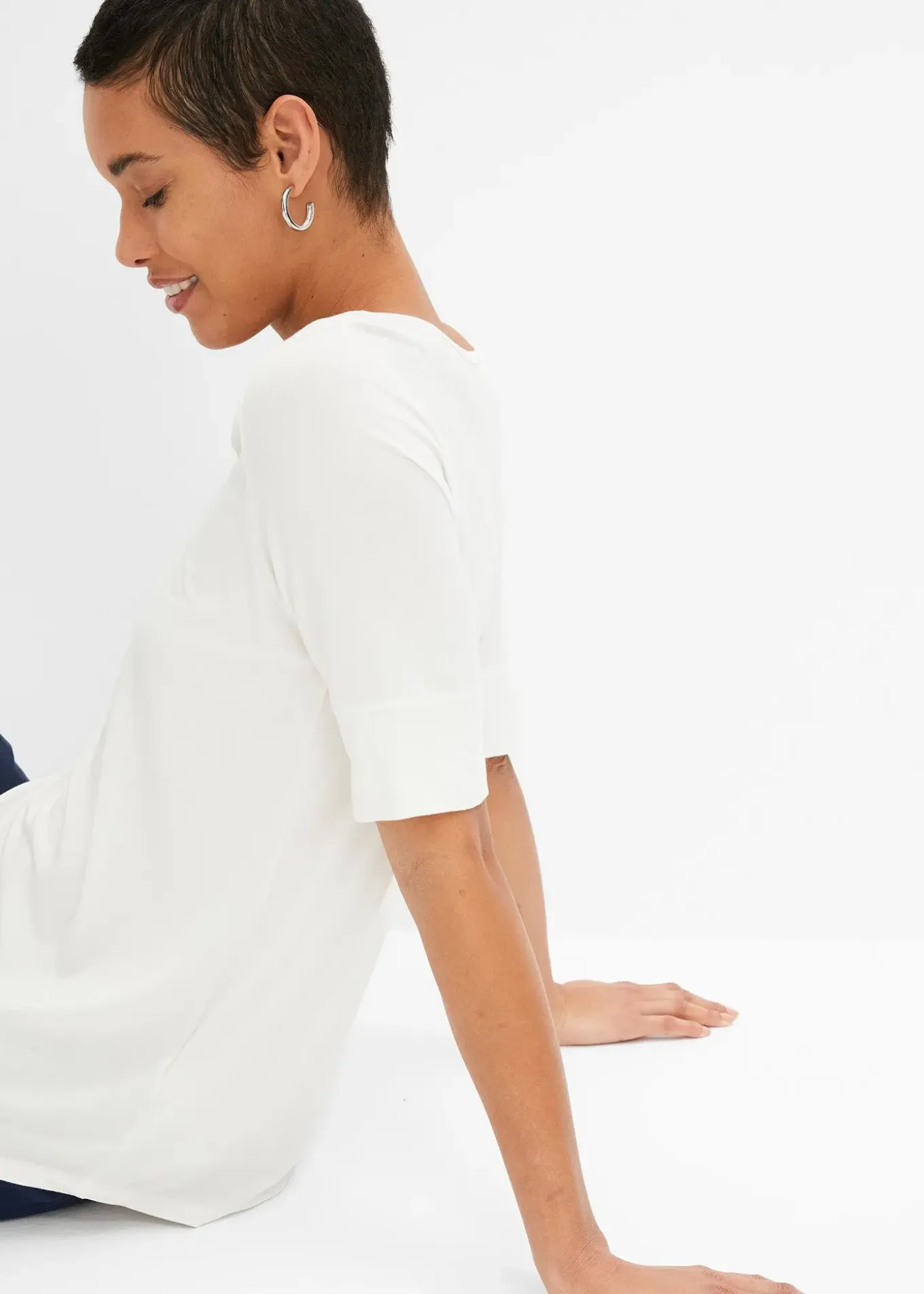 T-shirt doux en viscose extensible