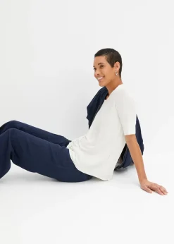 T-shirt doux en viscose extensible