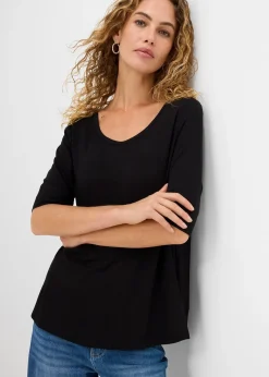 T-shirt doux en viscose extensible