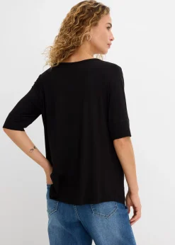 T-shirt doux en viscose extensible