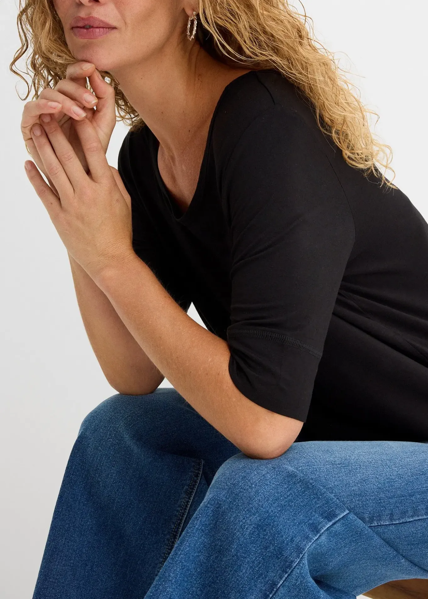 T-shirt doux en viscose extensible