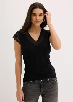 T-shirt doux en viscose extensible