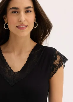 T-shirt doux en viscose extensible