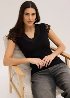 T-shirt doux en viscose extensible