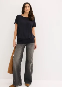 T-shirt doux en viscose extensible