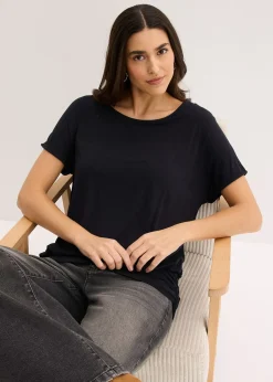 T-shirt doux en viscose extensible
