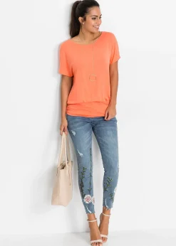 T-shirt doux en viscose extensible