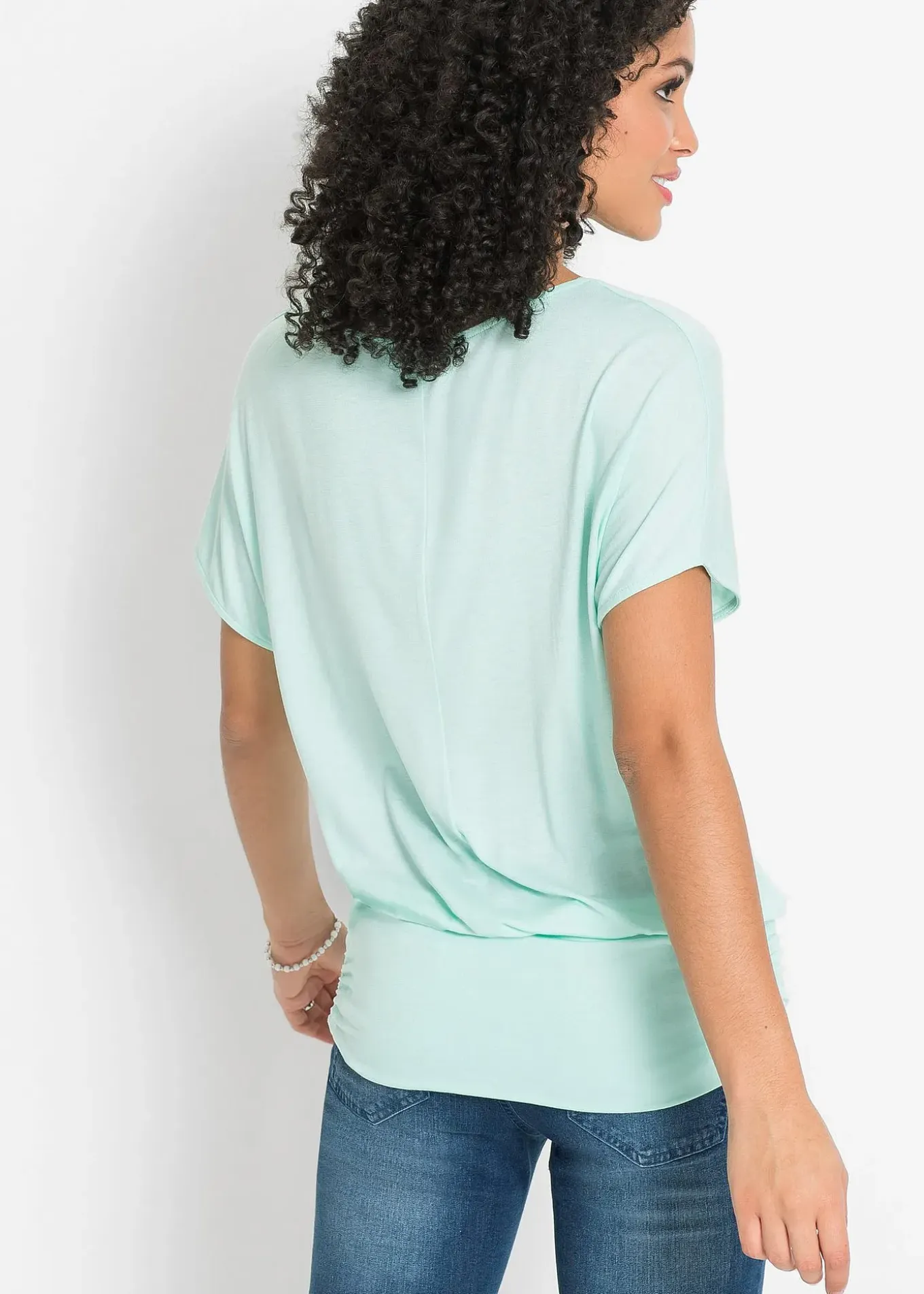 T-shirt doux en viscose extensible