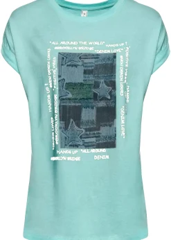 T-shirt doux en viscose mélangée