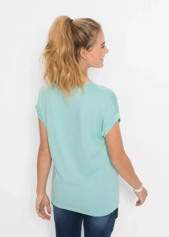 T-shirt doux en viscose mélangée