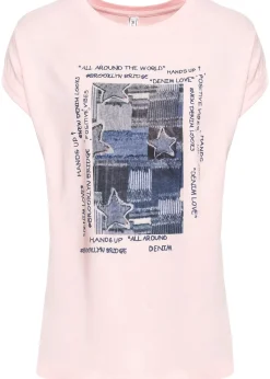 T-shirt doux en viscose mélangée