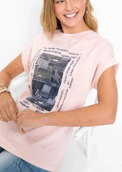 T-shirt doux en viscose mélangée