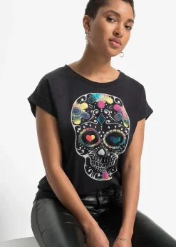 T-shirt doux en viscose mélangée