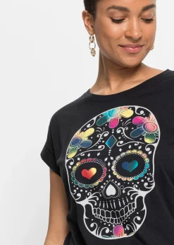 T-shirt doux en viscose mélangée