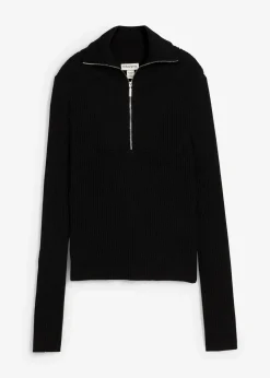 T-shirt doux et côtelé en viscose mélangée