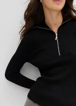 T-shirt doux et côtelé en viscose mélangée