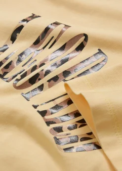 T-shirt doux et oversize en coton extensible