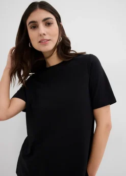 T-shirt 2en 1 de grossesse et d'allaitement avec fentes sur le côté