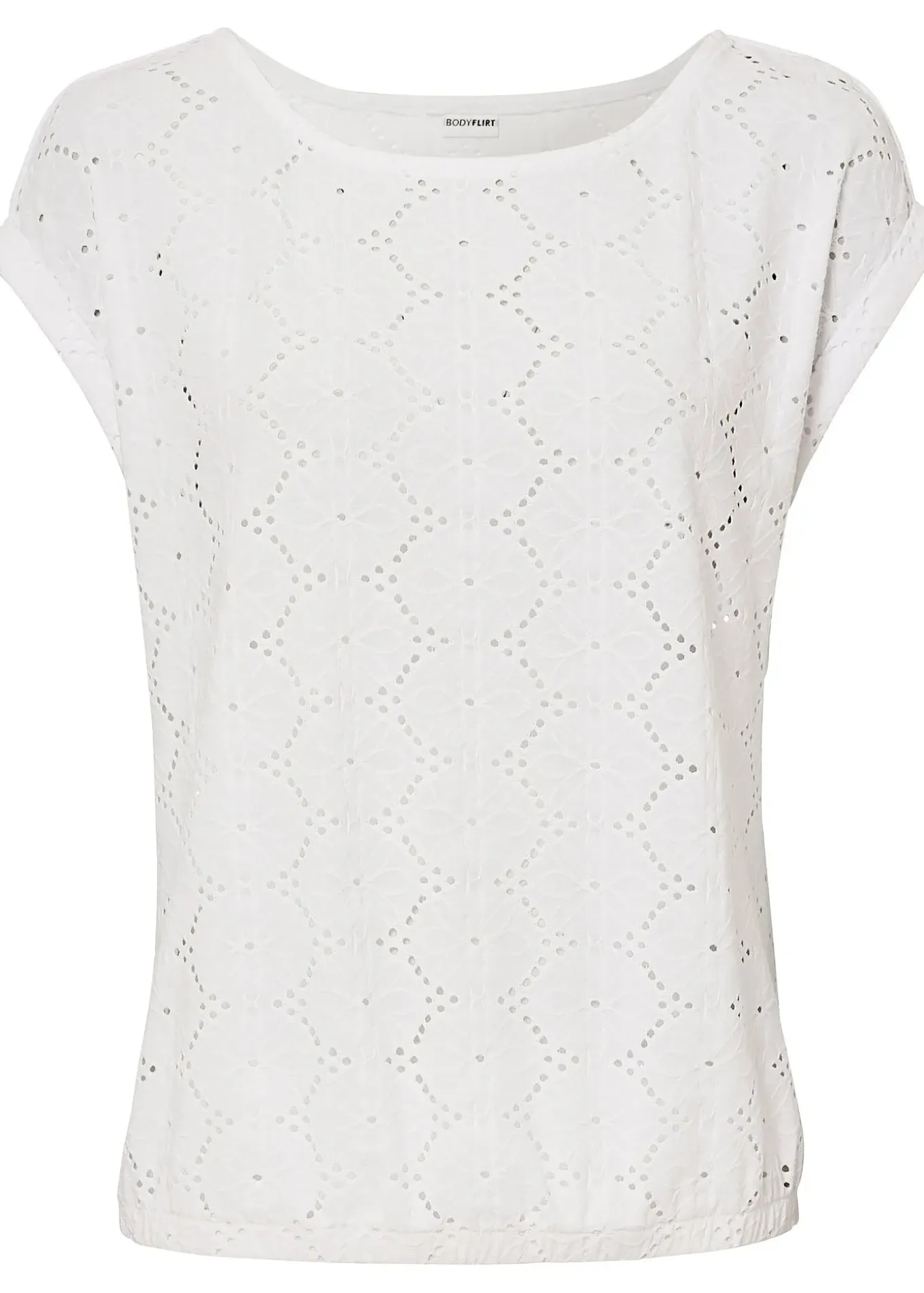 T-shirt en broderie anglaise