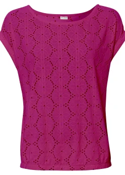 T-shirt en broderie anglaise