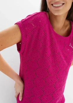 T-shirt en broderie anglaise