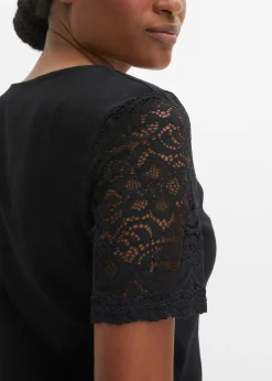 T-shirt en coton côtelé