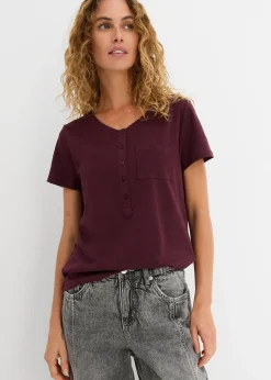 T-shirt en coton et viscose