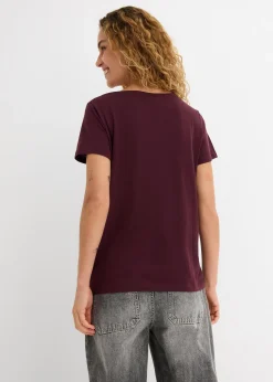 T-shirt en coton et viscose