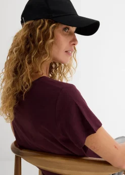 T-shirt en coton et viscose