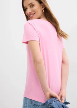T-shirt en coton et viscose
