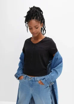 T-shirt en coton et viscose