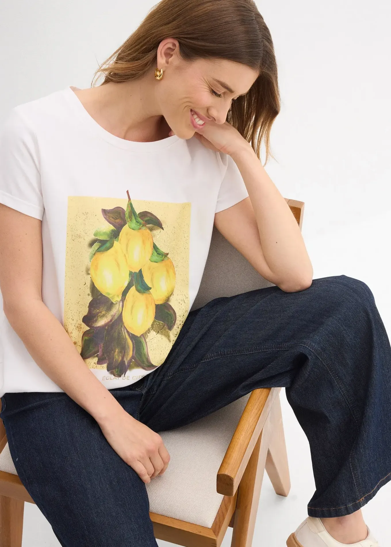 T-shirt en coton extensible