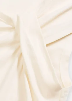 T-shirt en coton extensible avec détail twisté