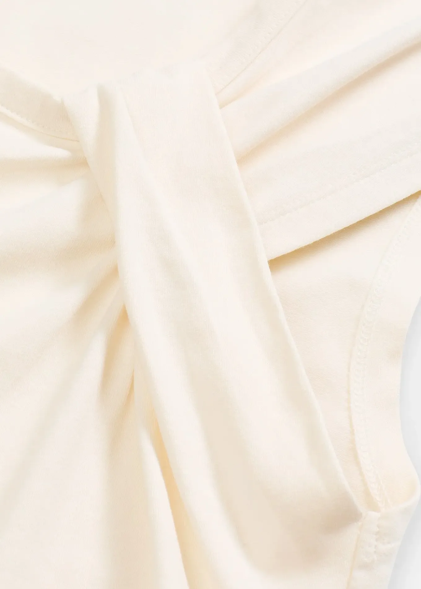 T-shirt en coton extensible avec détail twisté