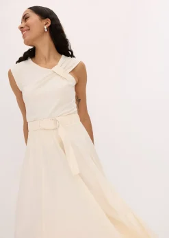 T-shirt en coton extensible avec détail twisté