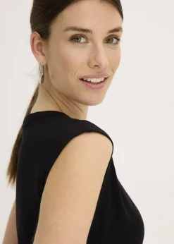 T-shirt en coton extensible avec détail twisté