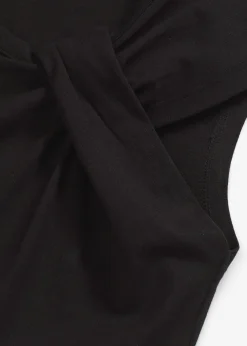 T-shirt en coton extensible avec détail twisté