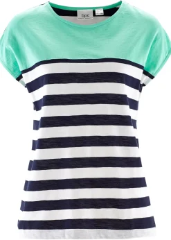 T-shirt en coton flammé