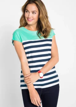 T-shirt en coton flammé