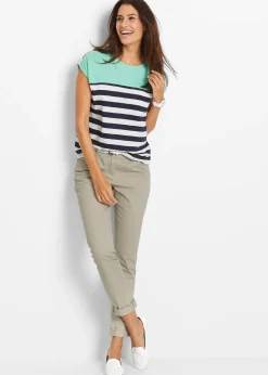 T-shirt en coton flammé