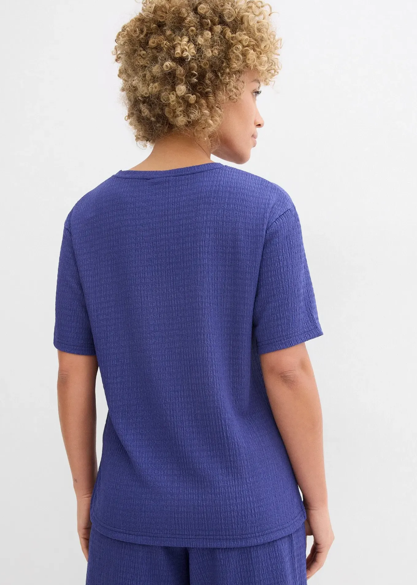 T-shirt en crêpe gaufré