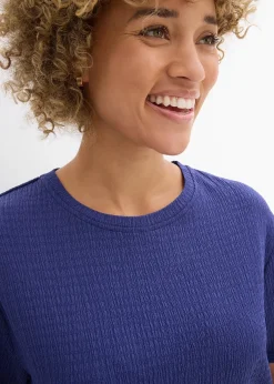 T-shirt en crêpe gaufré