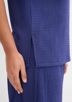 T-shirt en crêpe gaufré