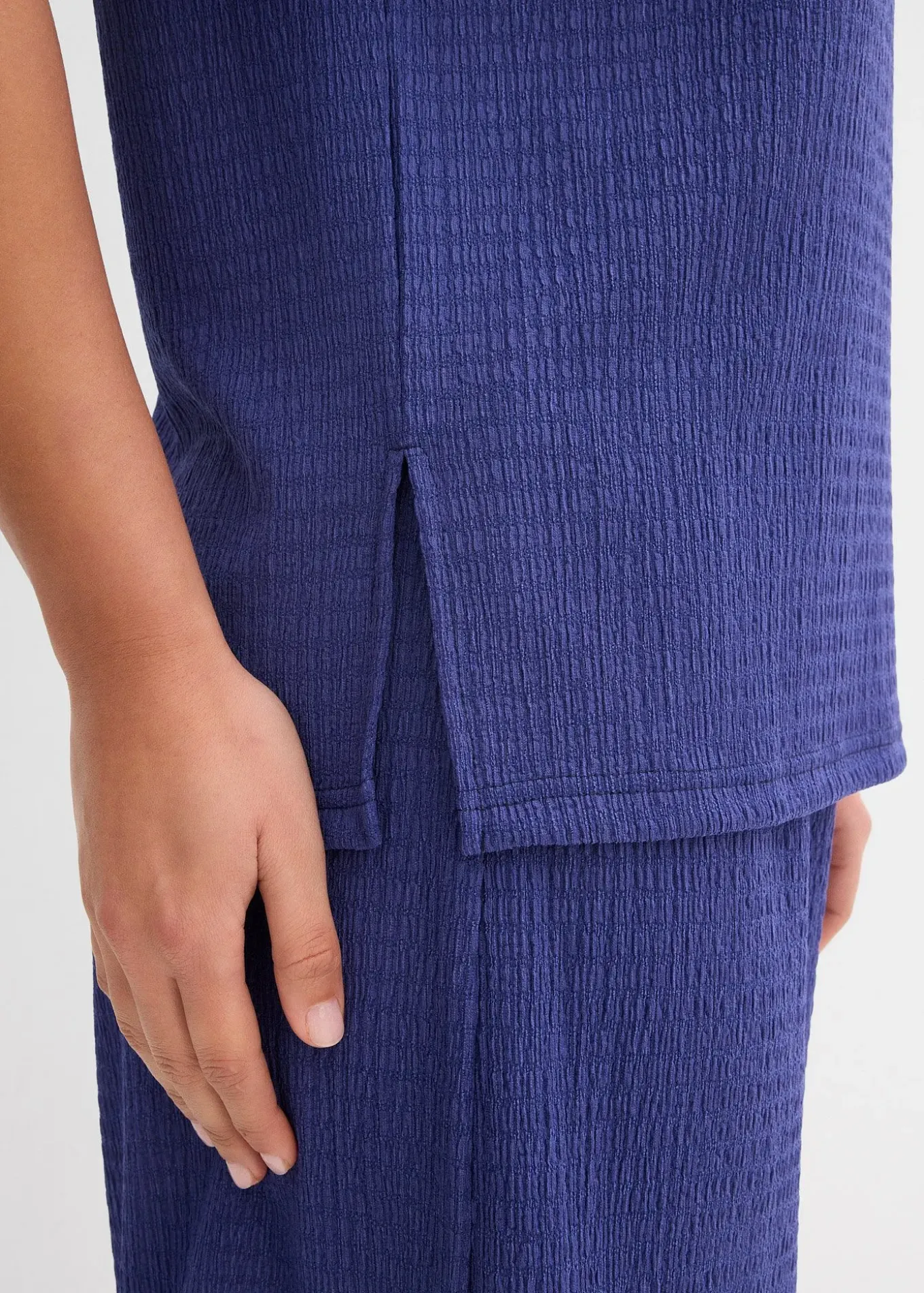 T-shirt en crêpe gaufré