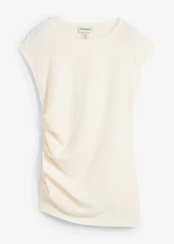 T-shirt en crêpe texturé