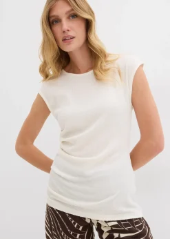 T-shirt en crêpe texturé